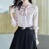 2023秋装新款衬衫女长袖宽松雪纺衫系带女士衬衣A2566 商品缩略图3