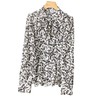 港风2023秋装新款雪纺印花衬衫女长袖系带女士衬衣2110 商品缩略图4