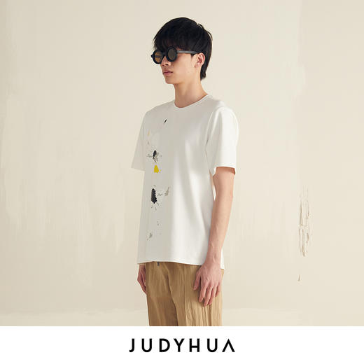 JUDYHUA 艺术家系列飞溅丙烯设计T恤 商品图1