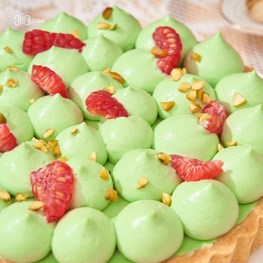 树莓开心果芝士挞，可选8英寸东莞不配送「此东莞不配送」 商品图2