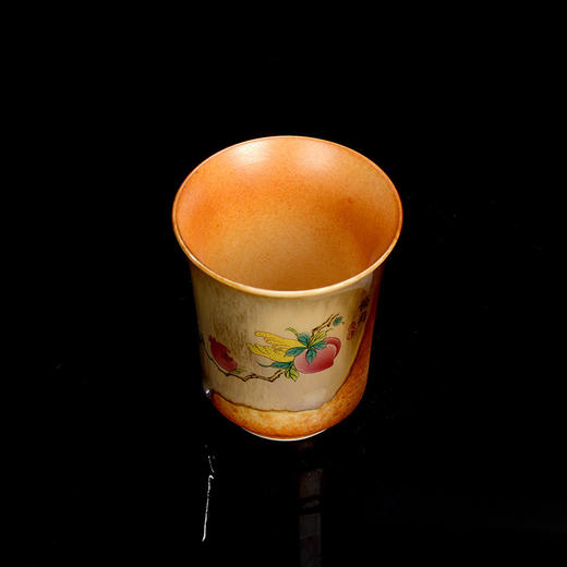 「金丰唐铃铛杯」复古中式柴烧寿桃茶杯 主人杯陶瓷泡茶杯单个杯子品茗杯功夫茶杯餐饮用具 商品图1