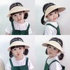 【夏季空顶大檐遮阳草帽】男童女童可伸缩护脸防紫外线遮阳帽，男女宝宝沙滩凉帽 商品缩略图2