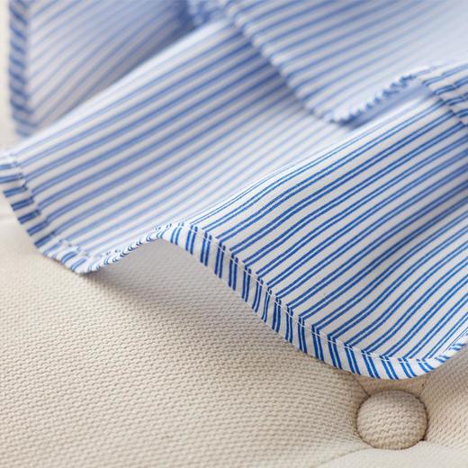 2023夏季新款衬衫女短袖韩版大码雪纺衫上衣条纹T恤1801 商品图3