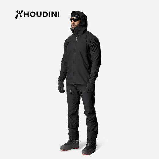 HOUDINI胡丁尼 Pace 速度 户外男款软壳带帽外套 800055 商品图2