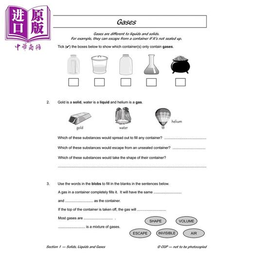 【中商原版】英国CGP KS2 Science Year Four Workout: States of Matter 商品图4