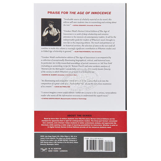 【中商原版】纯真年代 诺顿文学解读系列 英文原版 Age of Innocence Edith Wharton 商品图1