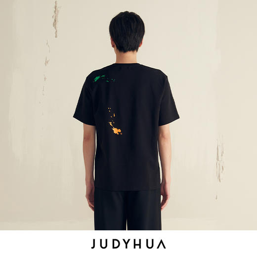 JUDYHUA 艺术家系列飞溅丙烯设计T恤 商品图5