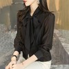 2023秋装新款衬衫女长袖韩版系带洋气大码女士衬衣2066 商品缩略图3