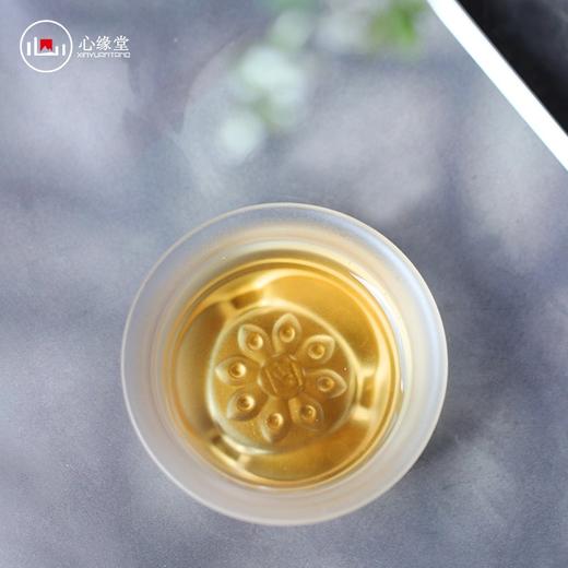 心缘堂 直腹杯 琉璃三足茶杯宝相花品茗杯功夫茶具茶杯茶器好友礼物 商品图3