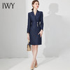 IWY/时尚藏青色西装连衣裙女气质收腰显瘦职业裙22Q232 商品缩略图2