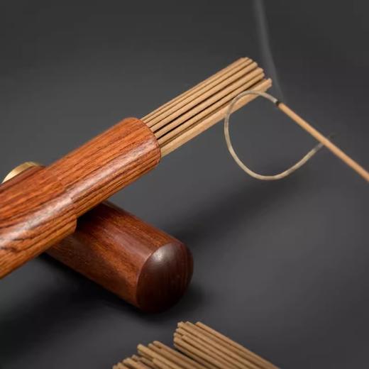 精工银杏刺猬紫檀红木线香炉盘香盒熏香礼盒套组沉檀香炉家用礼品 商品图4