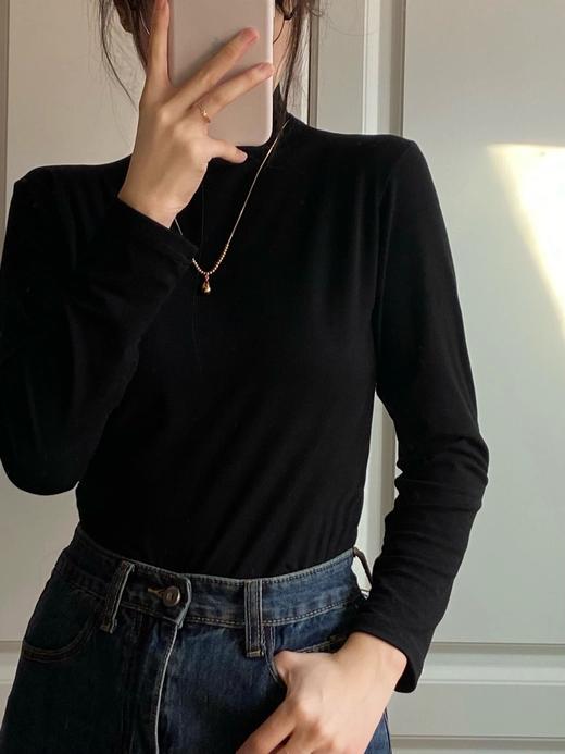 【品牌直发】她恬TATIAN 反季清仓款 百搭中领打底内搭面膜衣【大表姐同款】均码80-150可穿 商品图3