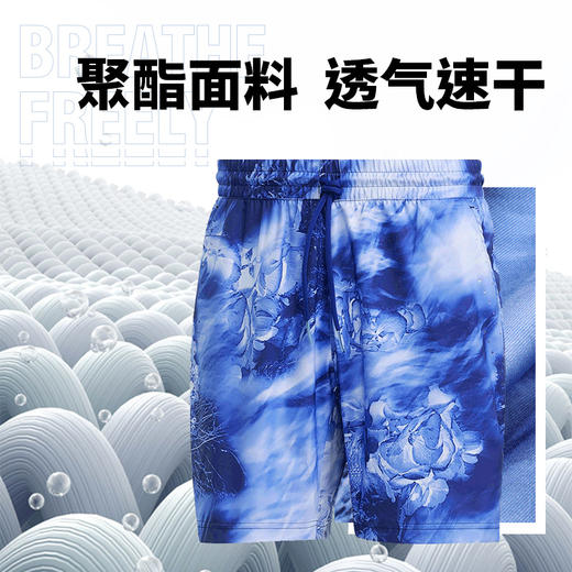 Adidas阿迪达斯网球短裤男2023新款澳网花色运动裤速干透气HT7211 商品图2