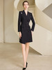 秋季新款高端时尚洋气粉色连衣裙长袖主持人职业装西装裙 商品缩略图3