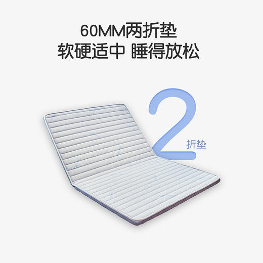 喜梦宝儿童两折床垫6cm护脊椰棕弹簧床垫1.2米1.35米1.5床软垫硬垫 商品图2