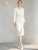 高端时尚连衣裙长袖主持人收腰显瘦西装裙春秋款气质职业装 商品缩略图2