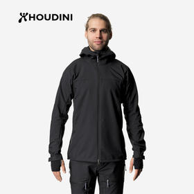HOUDINI胡丁尼 Pace 速度 户外男款软壳带帽外套 800055