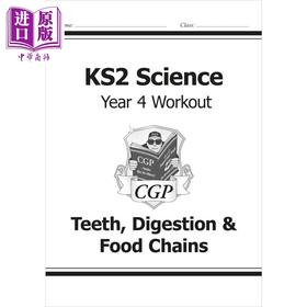 【中商原版】英国CGP KS2 Science Year Four Workout: Teeth, Digestion & Food Chains
