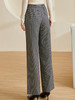 剩M/L/XL 米思阳2026春季新款时尚设计感格纹休闲裤高腰修身显瘦直筒裤2667 商品缩略图1