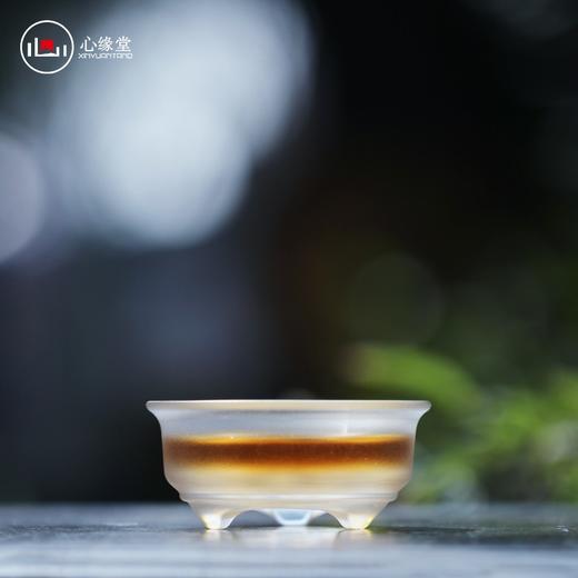 心缘堂 直腹杯 琉璃三足茶杯宝相花品茗杯功夫茶具茶杯茶器好友礼物 商品图1