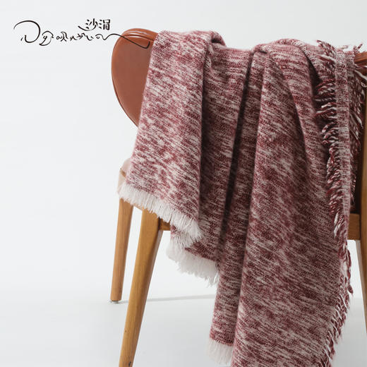 西藏手工艺氆氇双色披毯SJF95P563W 商品图4