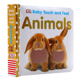 DK宝宝触摸书 动物 英文原版绘本 Baby Touch and Feel Animals 幼儿英语单词启蒙认知 早教益智 亲子互动图画书 英文版进口纸板书