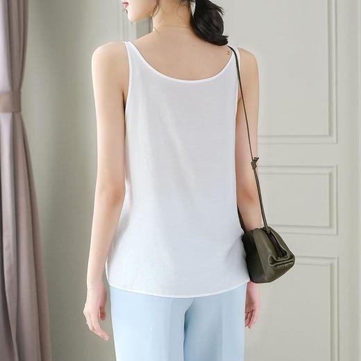 2023夏装小背心吊带休闲宽松大码吊带衫V领纯色简约1029 商品图3