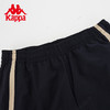Kappa卡帕复古运动裤2023新款男条纹撞色长裤黑色休闲裤小脚卫裤 商品缩略图3
