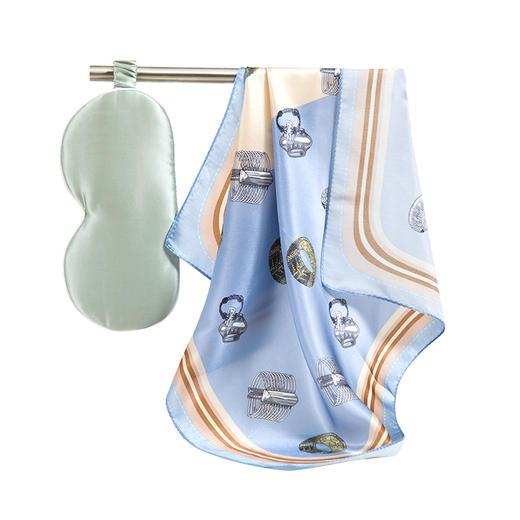 真丝眼罩丝巾组合 ES0001 商品图4