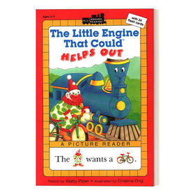 英文原版 The Little Engine that Could: Helps Out 汪培珽一阶 All Aboard Reading系列 英文版 进口英语原版书籍