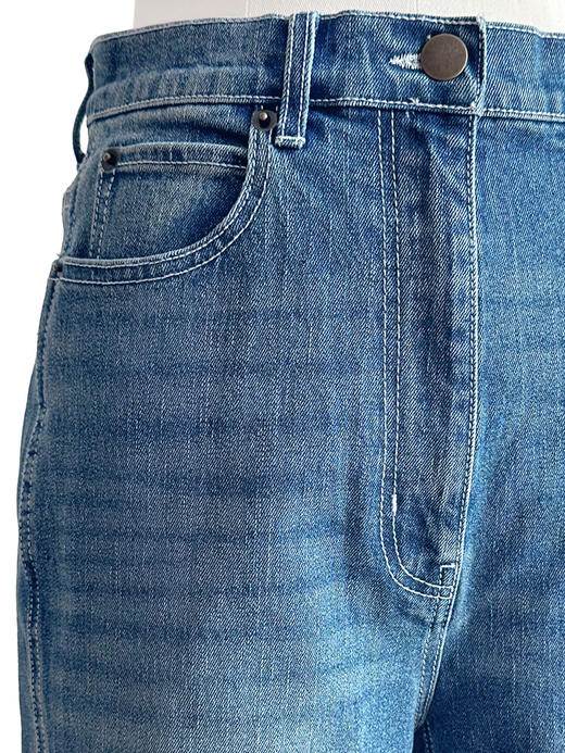 TYNVIE 水磨复古款修身喇叭牛仔裤 商品图8