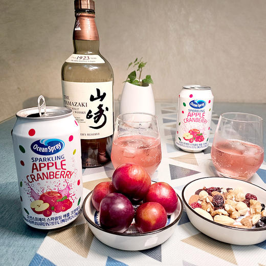 优鲜沛 蔓越莓汁气泡水 345ml*6瓶 商品图3