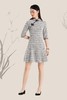 LNNNS 千鸟纹粗花呢旗袍连衣裙 8088 商品缩略图0