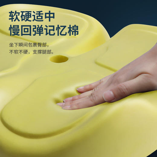 【包裹式坐垫】回弹记忆棉不塌陷  办公室椅子四季通用座垫 商品图3