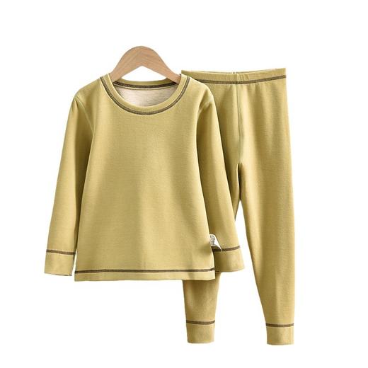 【柔软舒适 透气性好】蚕丝山羊绒，天然保暖；中小童专属，温暖呵护；套装设计，一次购齐；男女通用，时尚百搭；睡衣打底，舒适无负担。 商品图5