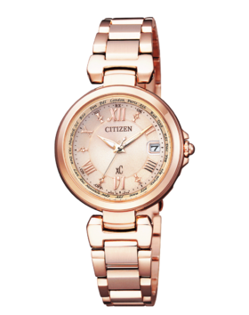 VIP-EC1032-54X 西铁城Citizen 西铁城光动能多局电波玫瑰金女表EC1032-54X