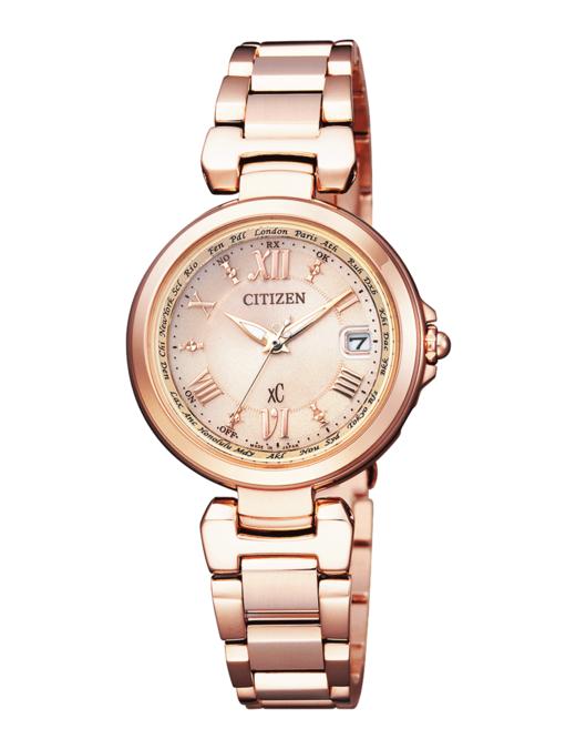 VIP-EC1032-54X 西铁城Citizen 西铁城光动能多局电波玫瑰金女表EC1032-54X 商品图0