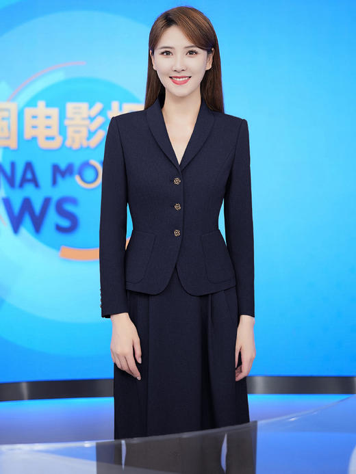 秋季新款卡其色西服套装女时尚职业套裙高级感休闲西装外套长袖 商品图1