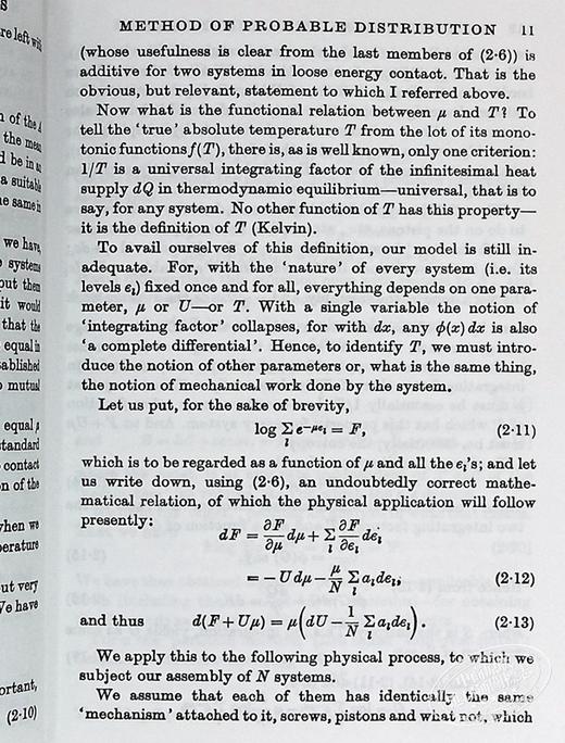 【中商原版】薛定谔 统计热力学 诺贝尔物理学奖得主 Statistical Thermodynamics Revised 英文原版 Erwin Schrodinger 商品图6