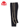 Kappa卡帕复古运动裤2023新款男条纹撞色长裤黑色休闲裤小脚卫裤 商品缩略图1