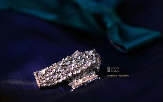 银河与丝带｜玩工艺之翡翠钻石宽手链 商品图5