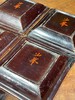 木胎红褐大漆方碟五件套组，顺丰包邮 商品缩略图1