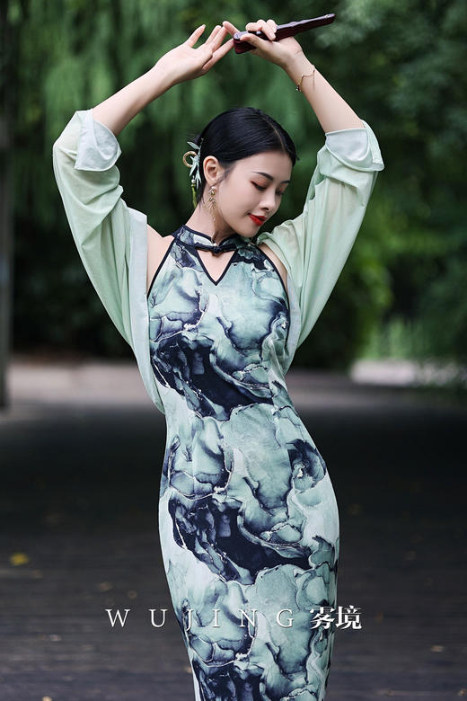 【雾境定制】浮翠流丹旗袍款两件套外披+旗袍连衣裙 3022158 商品图6