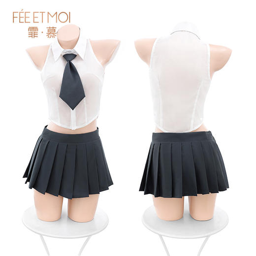 【情趣内衣】霏慕 纯欲学院风分体制服套装6684 商品图9