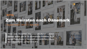 Zum Heiraten nach Dänemark丨M