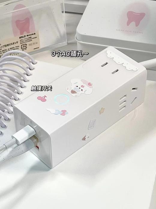 猫太推荐---【倍思·快充插线板】精致小巧自带快充头 六口供电：AC｜USB｜Type-C通吃一次性满足多设备的快充需求 商品图6