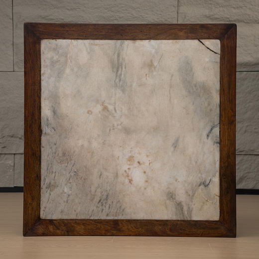 清中期 红木镶云石透雕事事如意八仙桌 商品图2