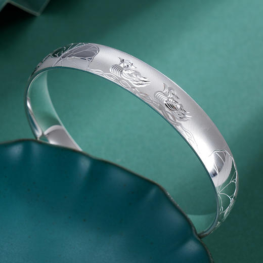 子佩集S990银【鸳鸯游】手镯【SZ543001-4】2308 商品图6