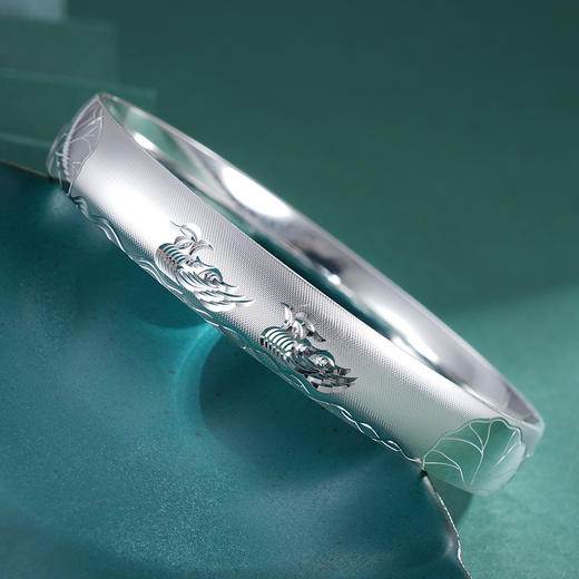 子佩集S990银【鸳鸯游】手镯【SZ543001-4】2308 商品图4