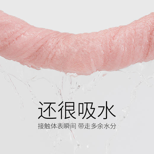 洁丽雅大浴巾带挂钩吸水不掉毛加大加厚家用纤维洗澡大毛巾盖毯 商品图2